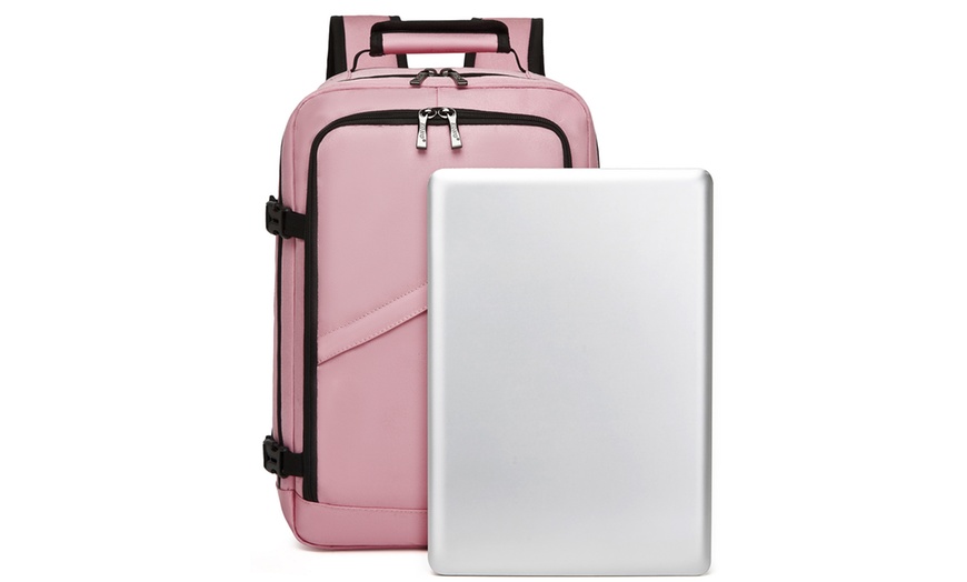 Image 11: Mochila de viaje tamaño cabina con espacio para portátil