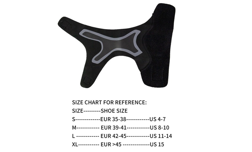 Image 4: 1 Pair Elastic Adjustable Ankle Brace Support Sports Protector Foot Wrap