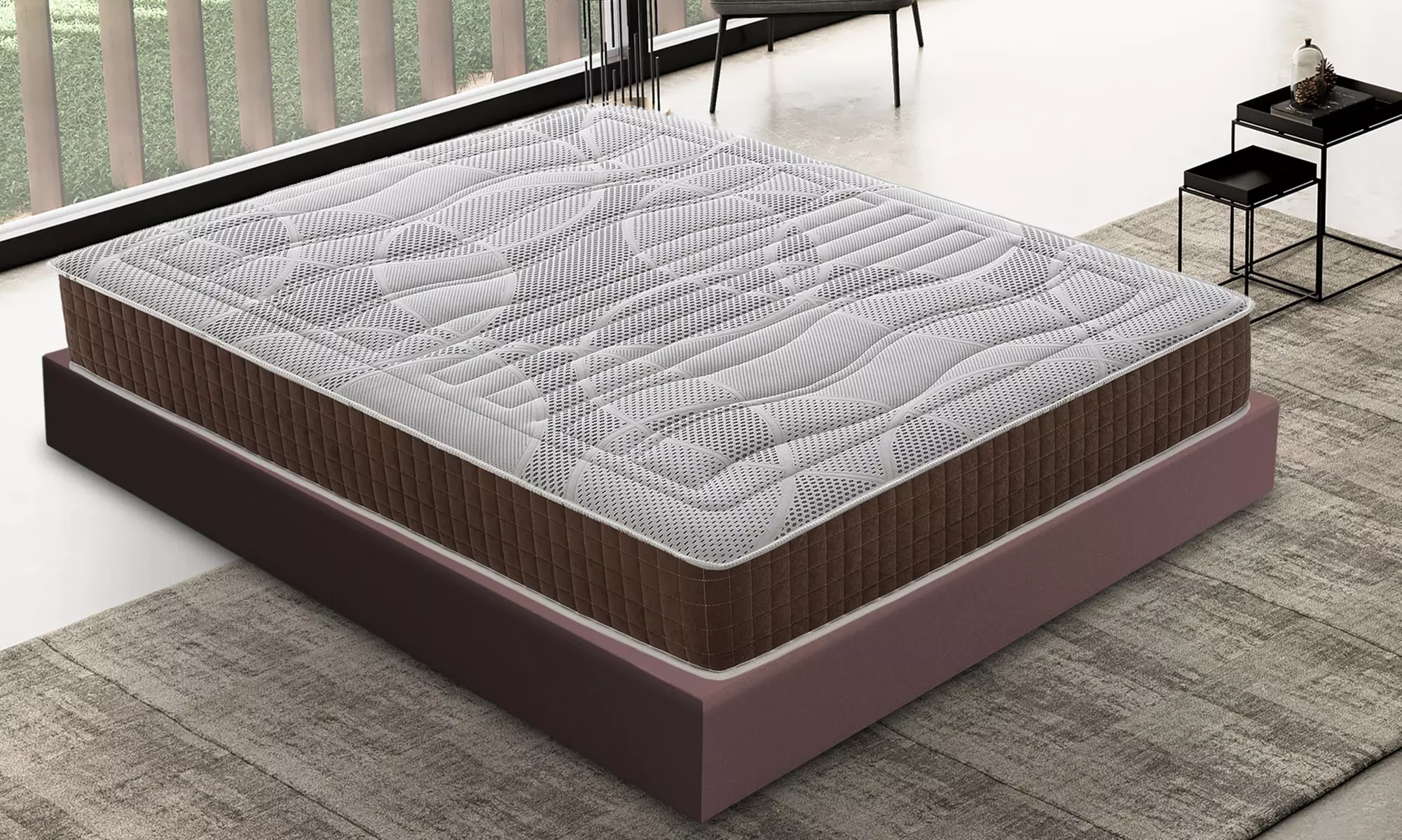 Matelas à mémoire de forme avec 13 zones différenciées, livraison offerte - Primary Image