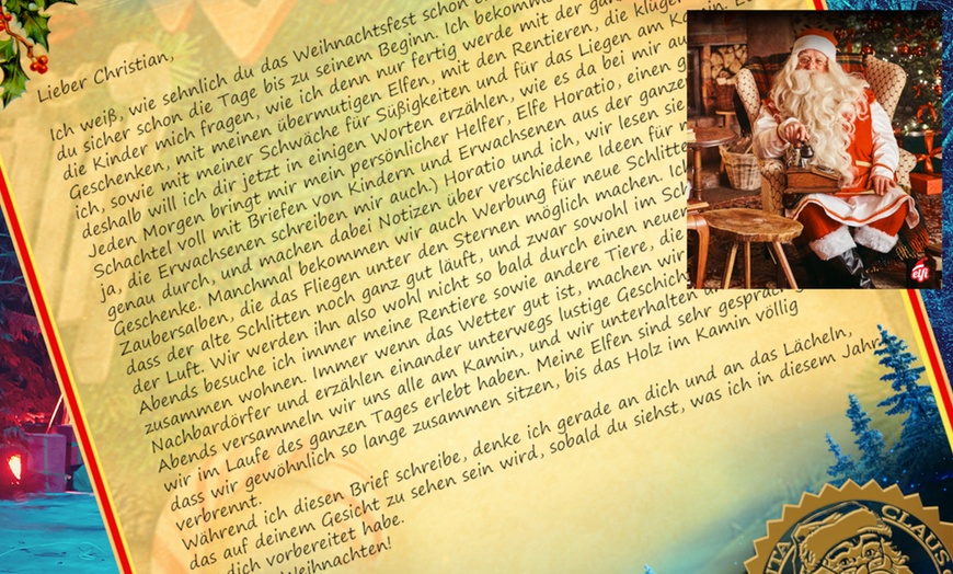 Image 3: Gutschein für personalisierbare Videos oder Briefe vom Weihnachtsmann