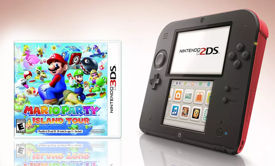 Nintendo 2DS Game System with 3DS Mario Party: Island Tour Game (Manufacturer Refurbished)   - Second Medium