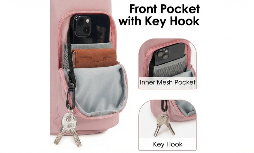Image 5: Handheld Strap-Style Outdoor Sports Water Bottle Case
