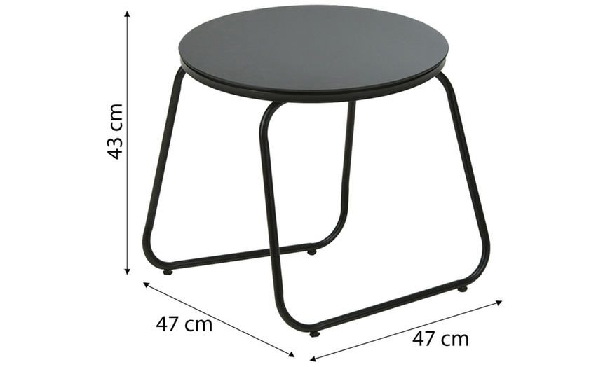 Image 11: Three-Piece Outdoor Bistro Garden Furniture Set