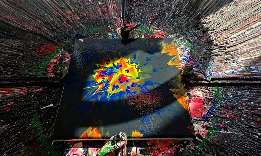 Spin and Splatter Art Sessions – Raleigh