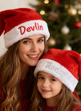 Personalized Embroidered Christmas Hat