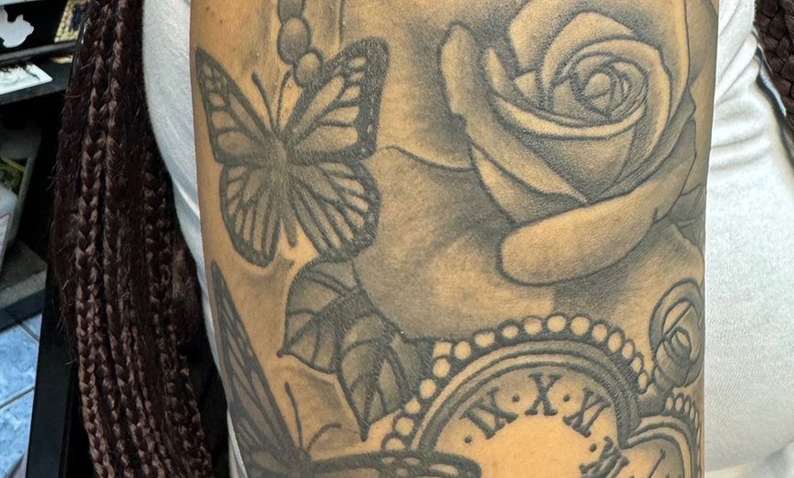 Image 2: Create Art on Your Skin with a Half/ Full Day Tattoo Session
