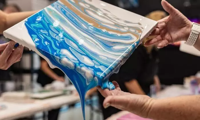 Valentine's Fluid Art Date Night: Create a Masterpiece Together