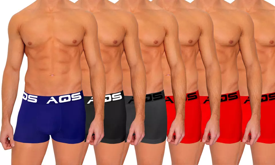 AQS Men's Short-Cut Sport Boxer Briefs (6-Pack) (Size XL) - Second Medium