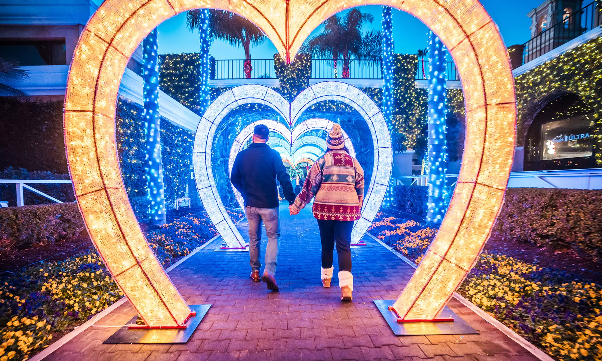 Holiday Lights and Wine Walk Adventure for Two at Coastal Christmas