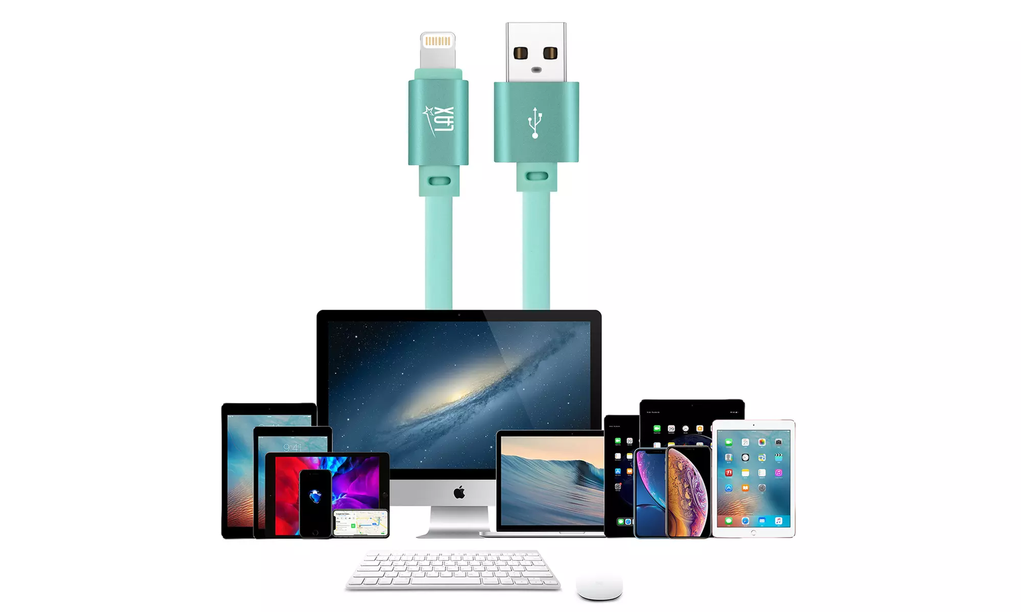 Glow in the Dark Apple MFi Certified USB to Lightning Cable