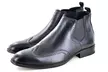 Boots "Chelsea" brogue pour homme - Second Medium