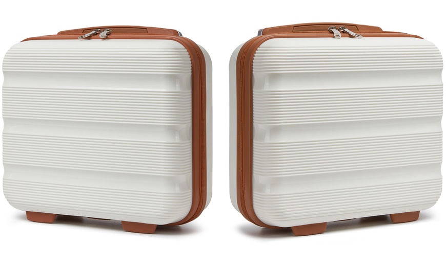 Image 6: KONO One or Four Piece Colorful PP Hard Shell Suitcase With TSA Lock