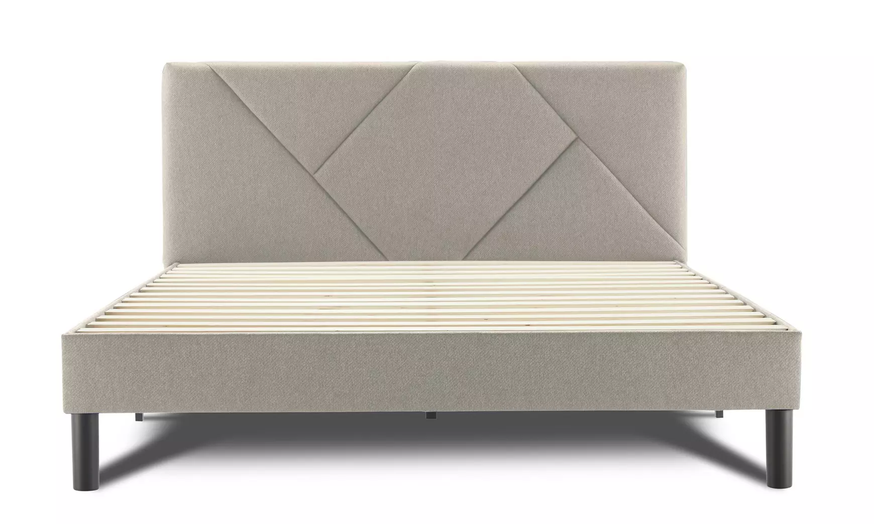 Lit design rembourré "Ric" avec rangement intelligent