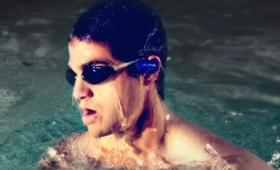 $34.99 for JLab 4GB Waterproof MP3-Player Headphones ($99.95 List Price). Multiple Colors Available. Free Shipping. - Primary Image