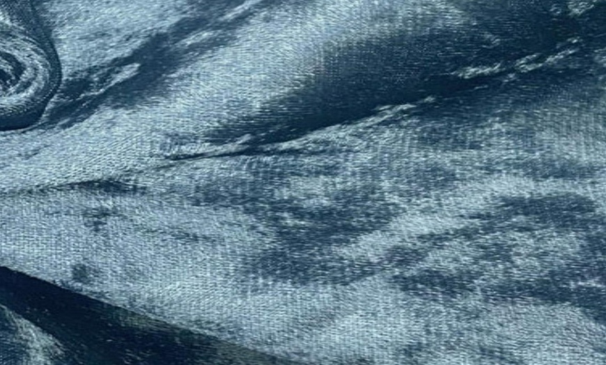 Image 3: Houston Bed Frame, Elegant Crushed Velvet or Plush Fabric