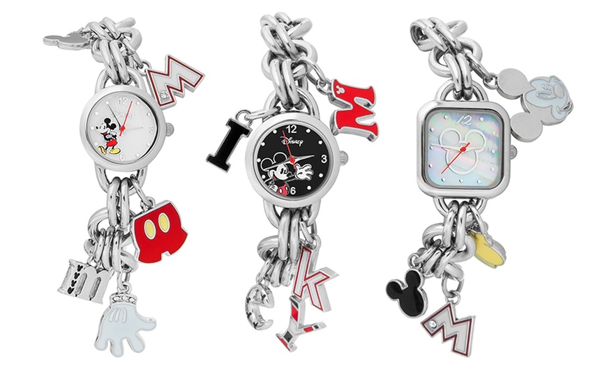 Mickey mouse charm online bracelet watch