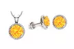 Earring and Pendant Set Made with Swarovski Elements. Multiple Styles Available. - Second Medium
