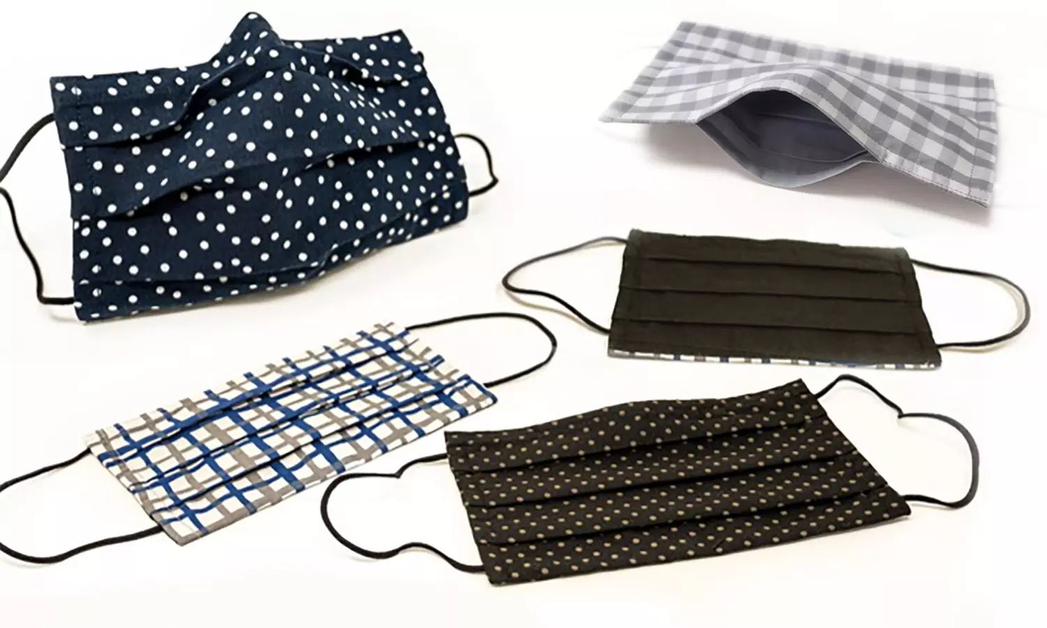 100% Cotton Non-Medical Face Mask with Nose Clip and Filter Pocket (3-Pack) - Primary Image