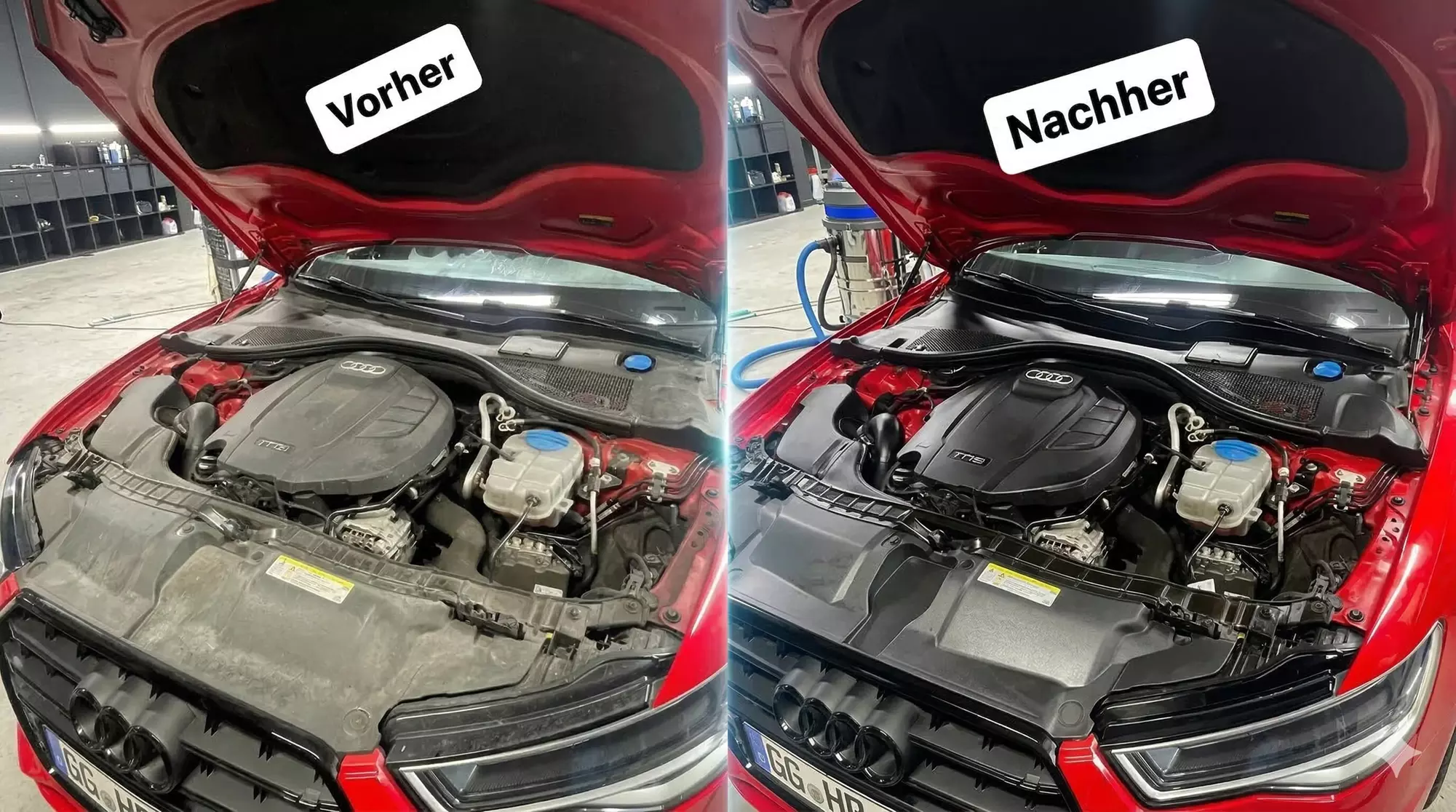 Innen- & Außenreinigung + desinfizierendem Heißdampf für den Innenraum