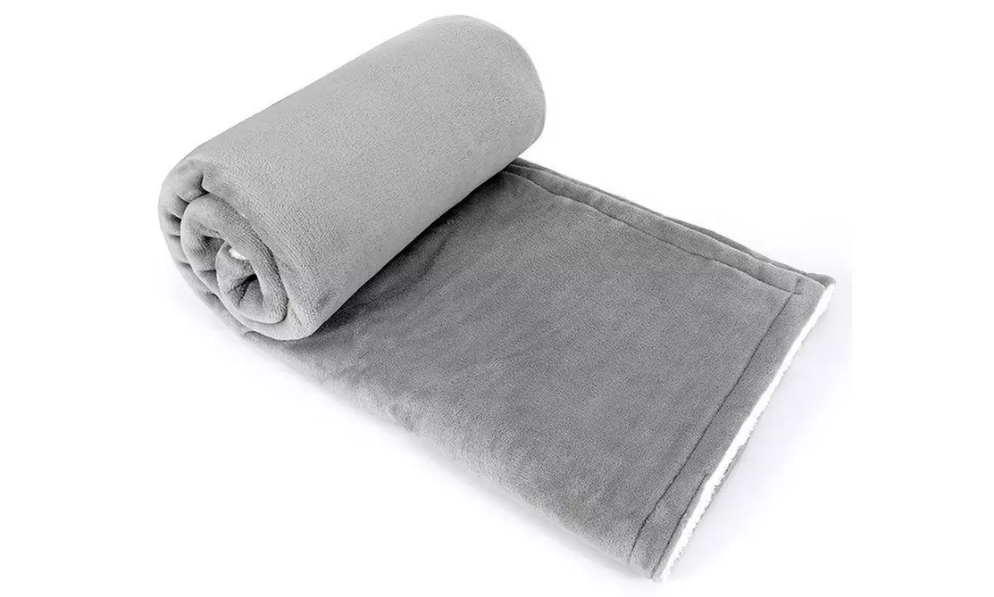 12V Heated Fleece Car Blanket With Controller For Timer and Heat Levels