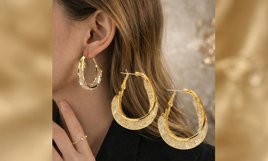 Image 2: Paires de boucles d'oreilles type créole