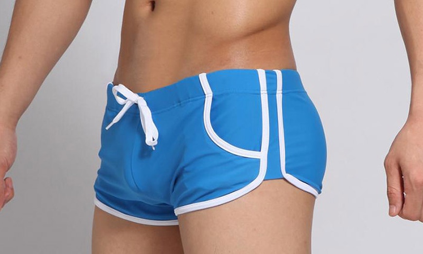 Image 6: Men's Slim Fit Swim Trunks