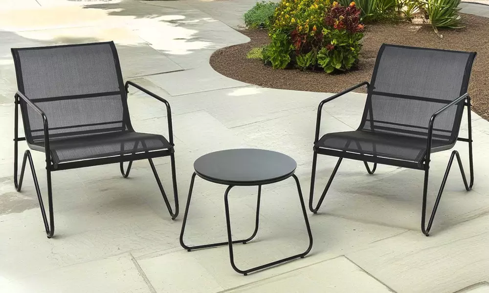 Three-Piece Outdoor Bistro Garden Furniture Set