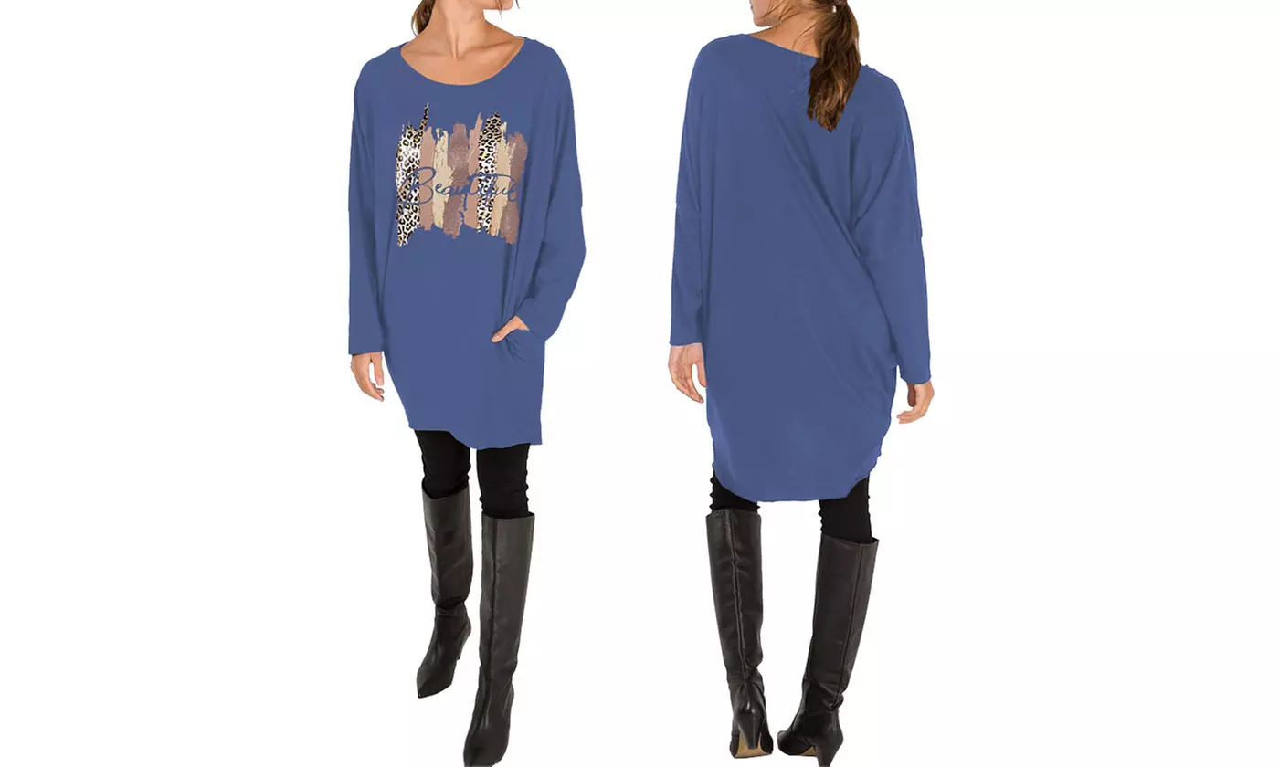 Leopard Print Baggy Top