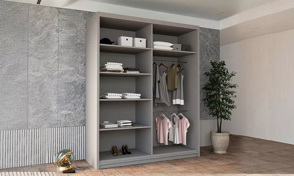 Slidingwardrobe4u Bali Sliding Wardrobe with Curved Mirror