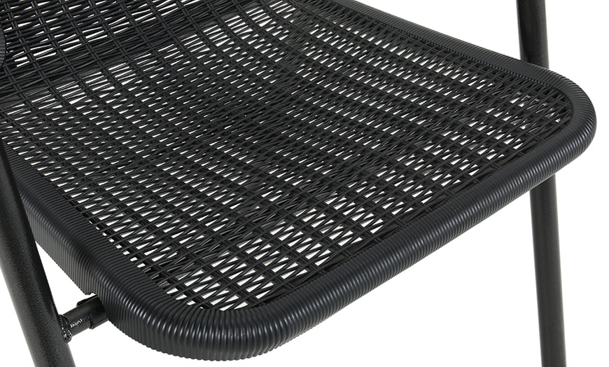 Image 6: Tempered Glass Table with Two Chairs