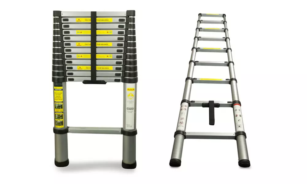 2.6m or 3.8m Telescopic Ladder from £59.99 With Free Delivery (Up to 60% Off) - Primary Image