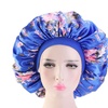 Image 14: Extra Large Long Hair Care Satin Bonnet Cap Night Sleep Hat Head Wrap Cover