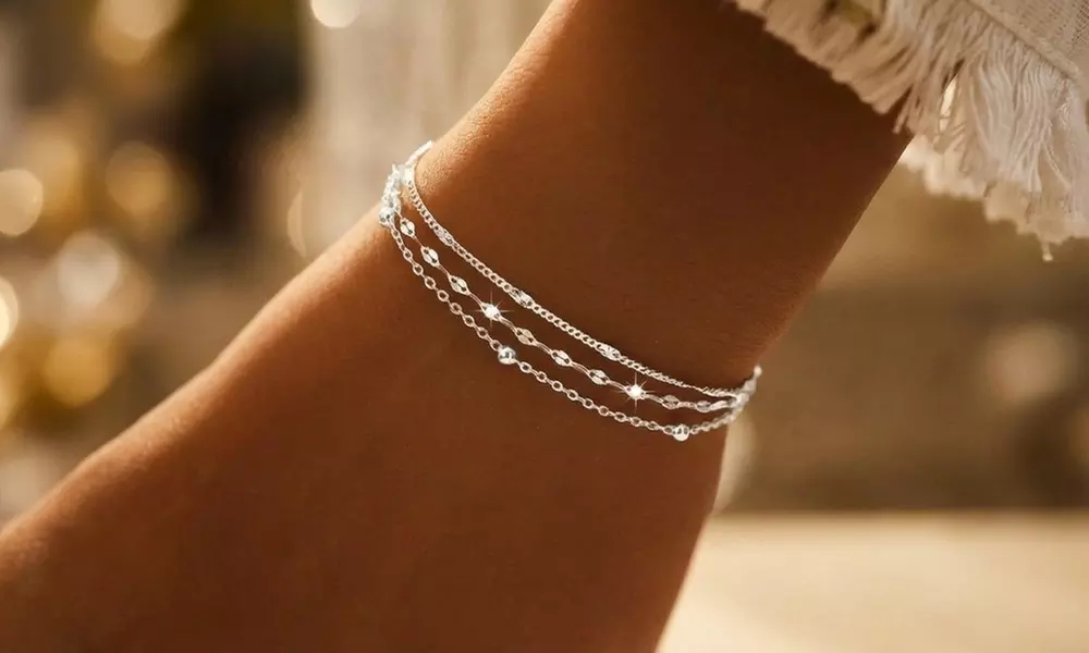 1x oder 2x 3-tlg. Schmuck-Set mit Zirkonia