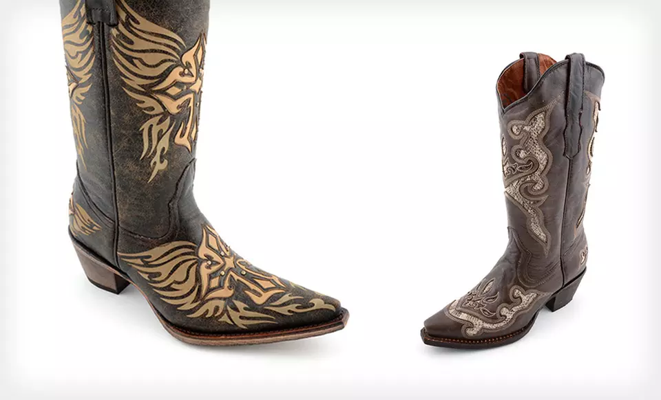 $94.99 for Gypsy Girl Leather Cowboy Boots (Up to $279.99 List Price). 23 Options Available. Free Shipping and Returns. - Second Medium