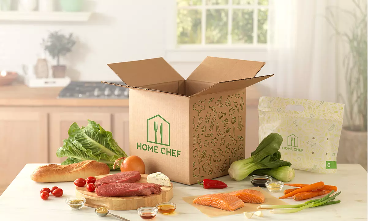 One or Two Weeks of Three Meals for Two or One week of Three Meals for Four People from Home Chef (Up to 37% Off)   - Primary Image