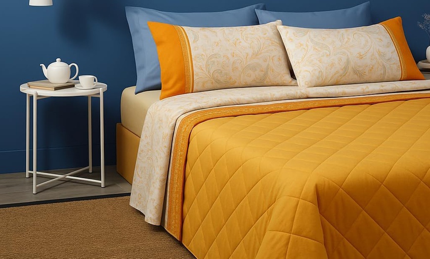 Image 19: Completo letto matrimoniale 100% cotone di Bassetti