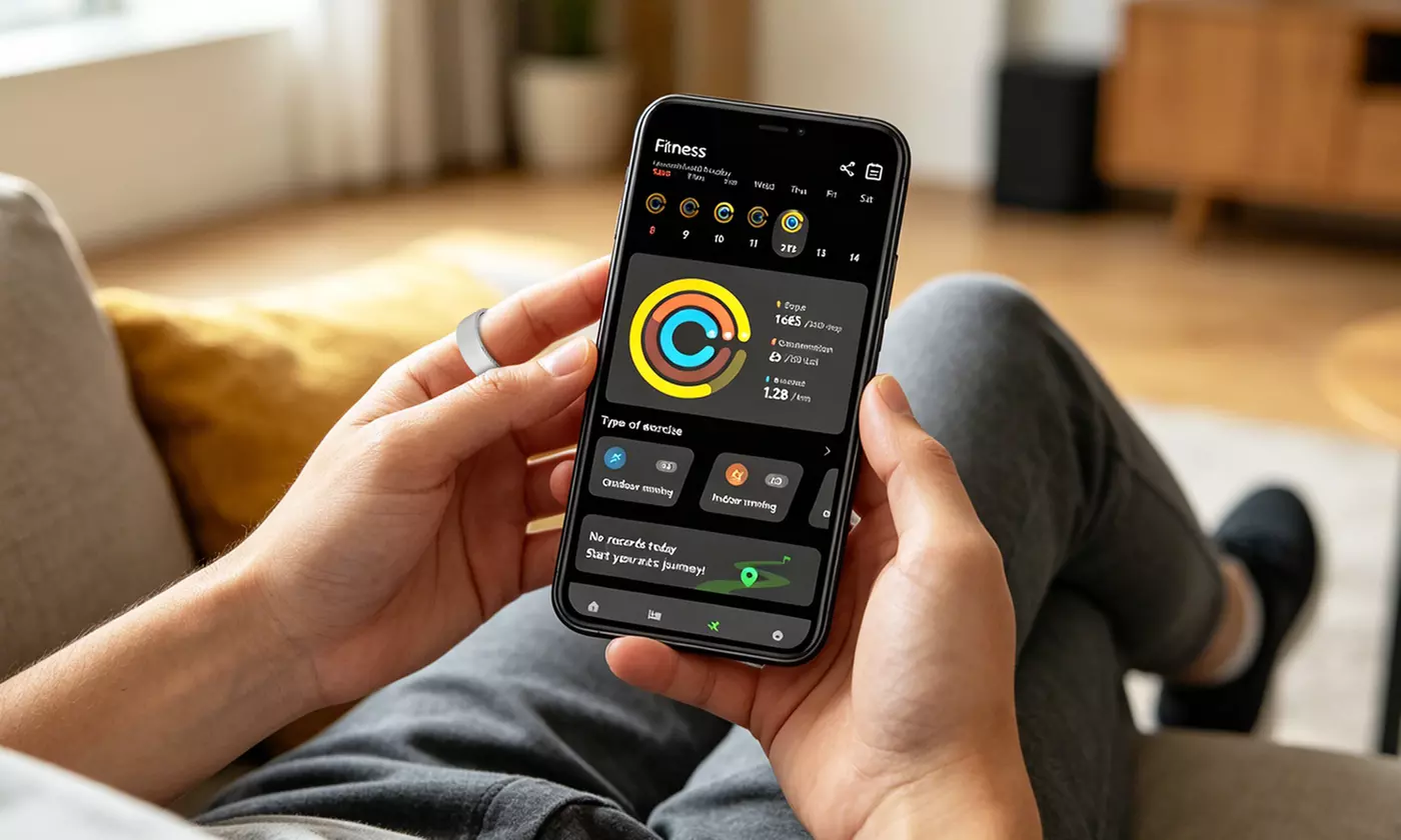 iMounTEK Smart Ring Health & Fitness Tracker with Charging Case