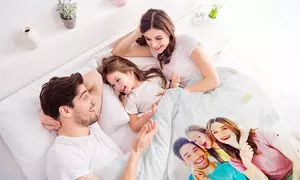 XL or Jumbo Customized Photo Blankets – Polar Fleece, or Cozy Plush