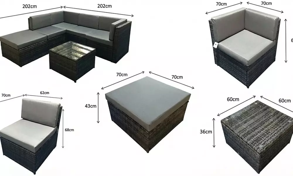 Seattle Modular Outdoor Corner Sofa Set