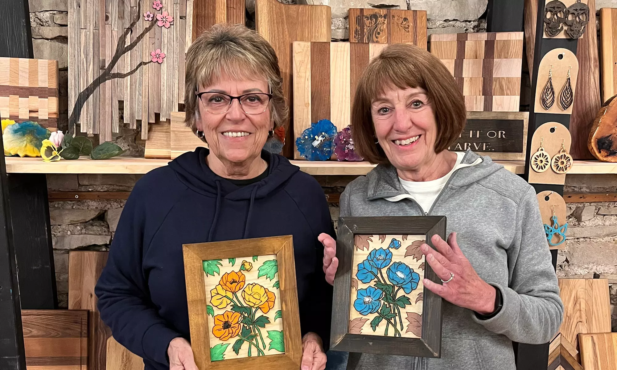 Lake Michigan Depth Chart or Wood Poppy Art Workshop for 1–4 People
