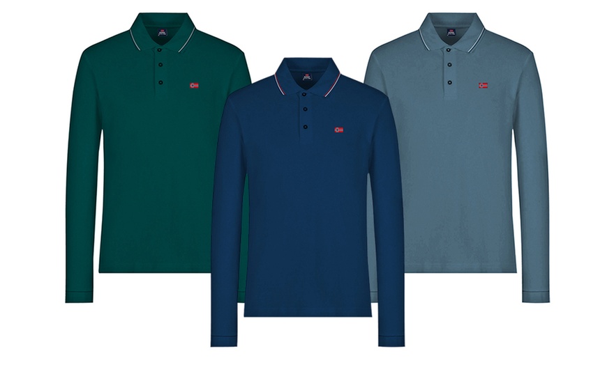 Image 1: Polo da uomo a maniche lunghe di Norway