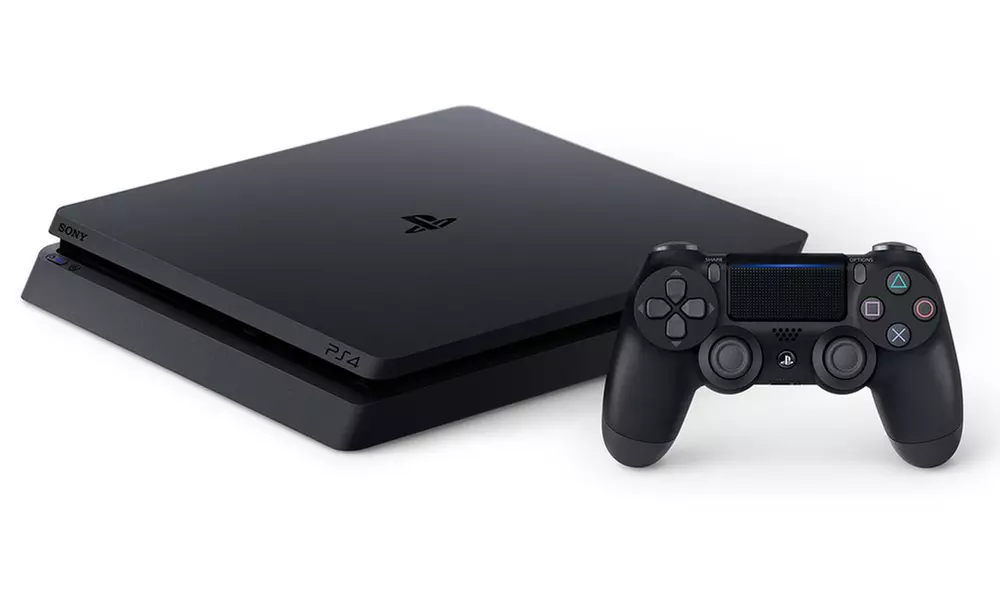 Sony PlayStation 4 1TB Slim Console with DualShock 4 Controller - Primary Image