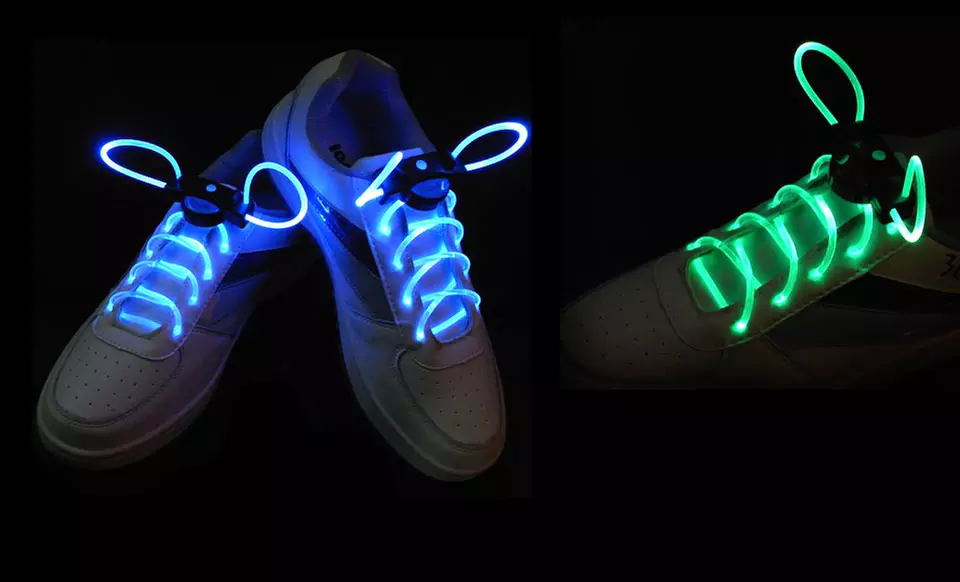 2 Pairs of LED Shoelaces - Second Medium