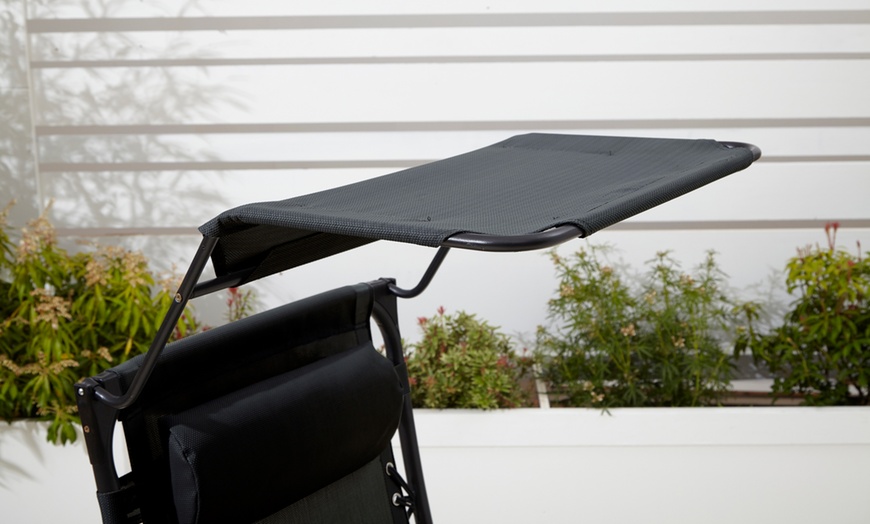 Image 7: Neo Folding Zero Gravity Garden Chairs and Table Set