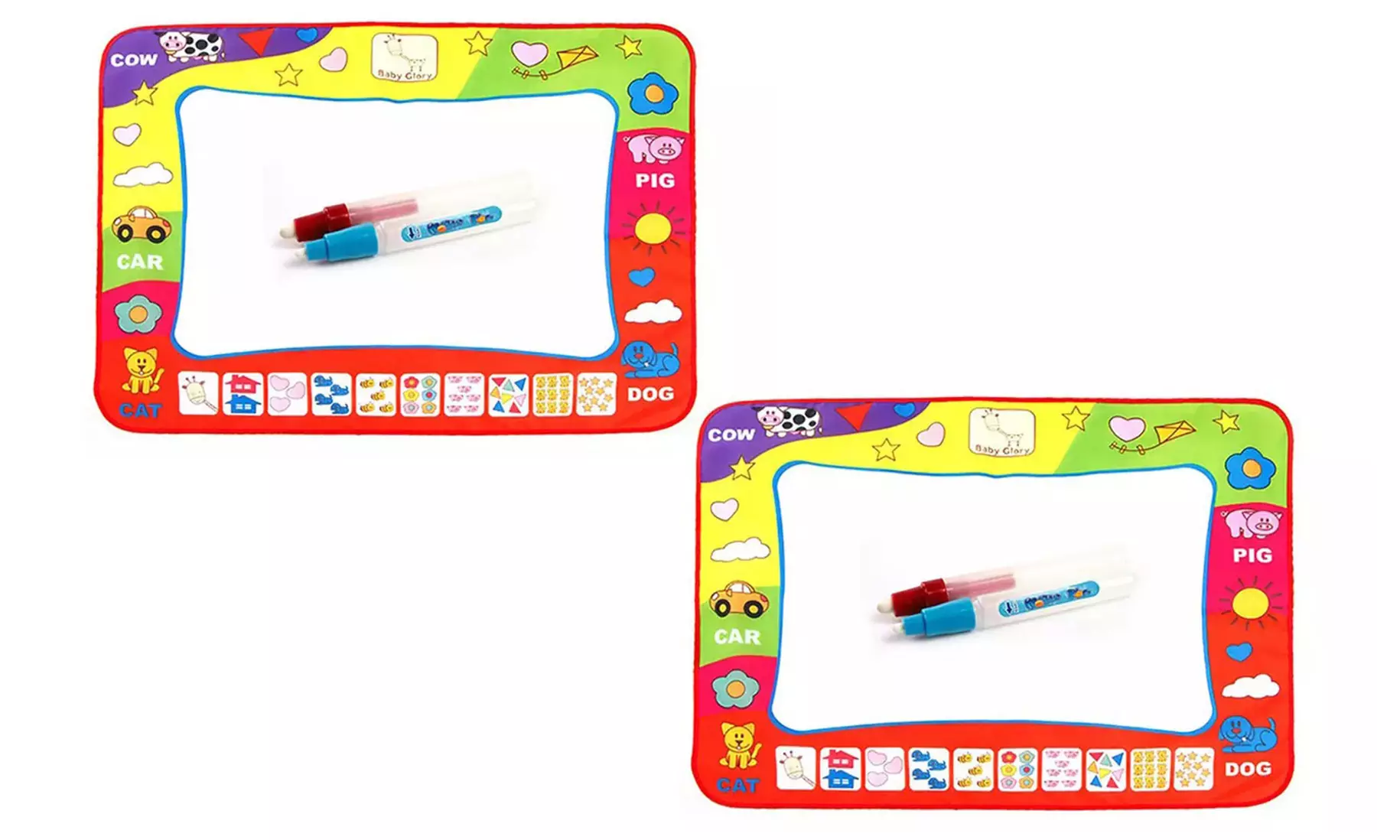 1, 2 of 4 'Aqua Doodle' kleurmatten