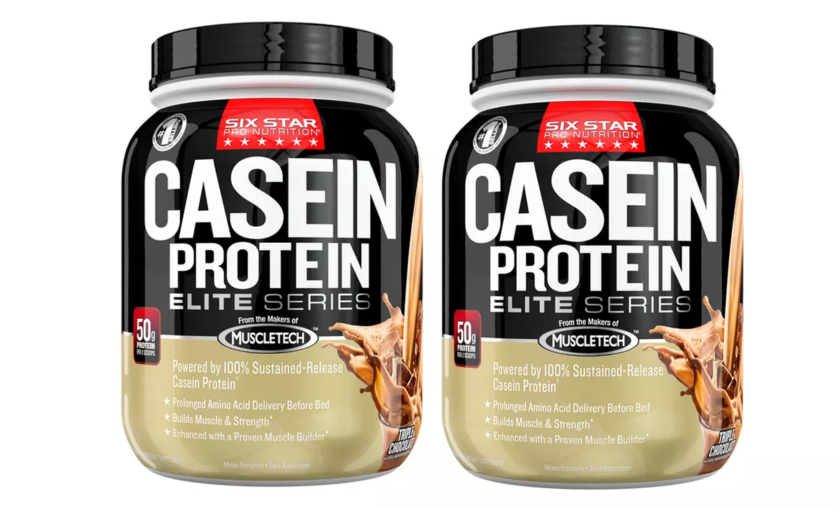Six Star Casein Protein Powder in Triple Chocolate Flavor. Free Shipping. - Primary Image