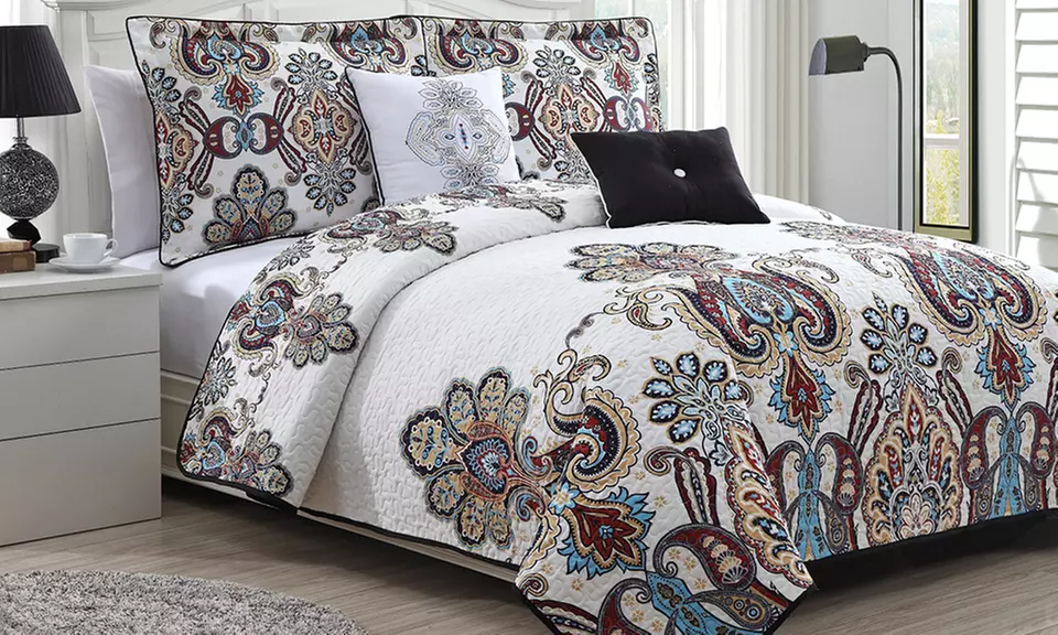 Melisenta 5-Pc Reversible Quilt Set - Second Medium