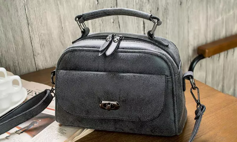 Sac bandoulière en cuir nubuck - Second Medium