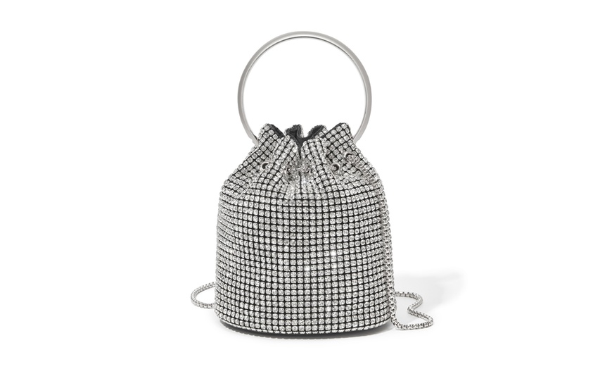 Image 10: Sac de soirée glamour avec diamants synthétiques