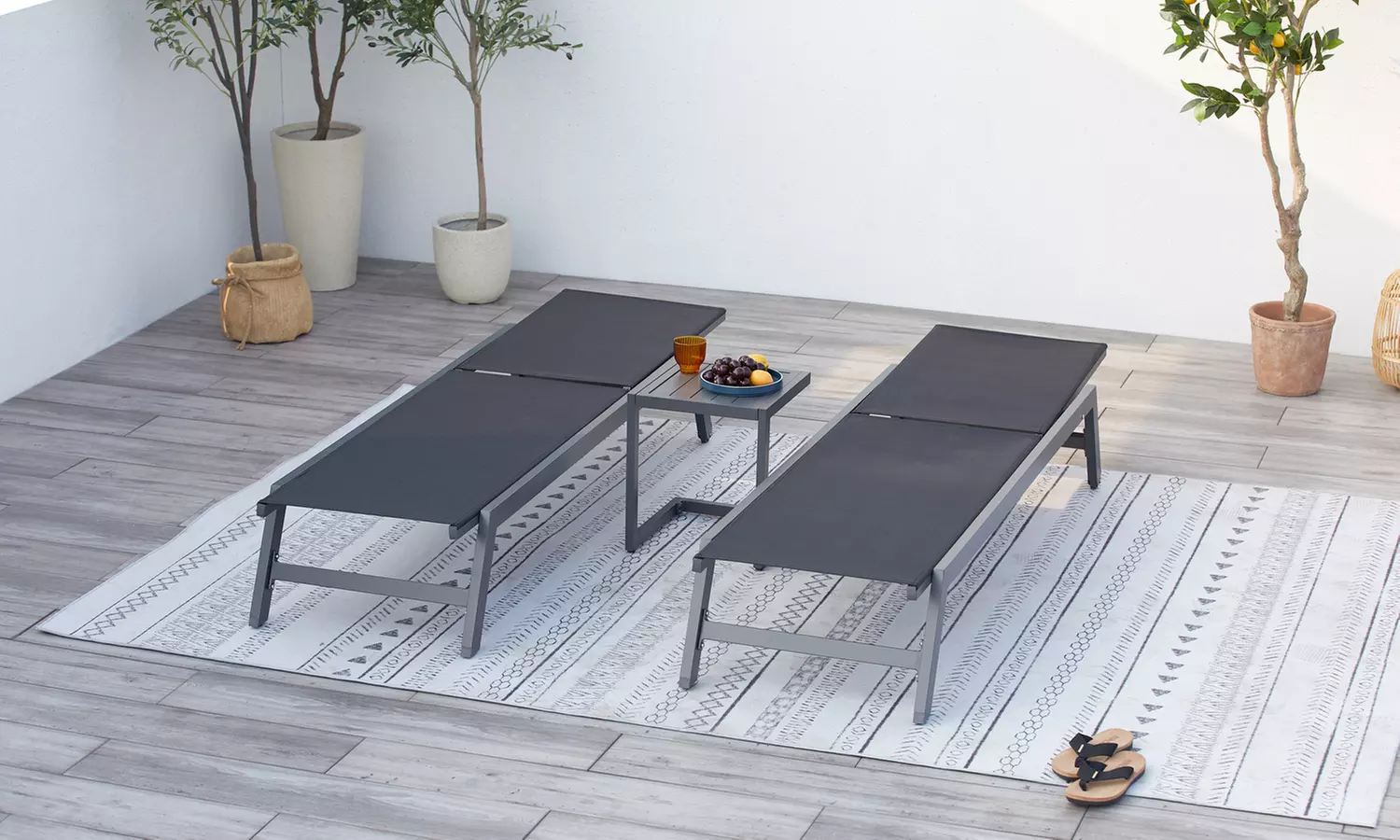 Lot de 2 transats Côté Lounge